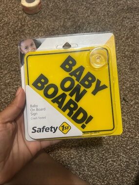 Safety 1st Baby On Board! Yellow Car Sign